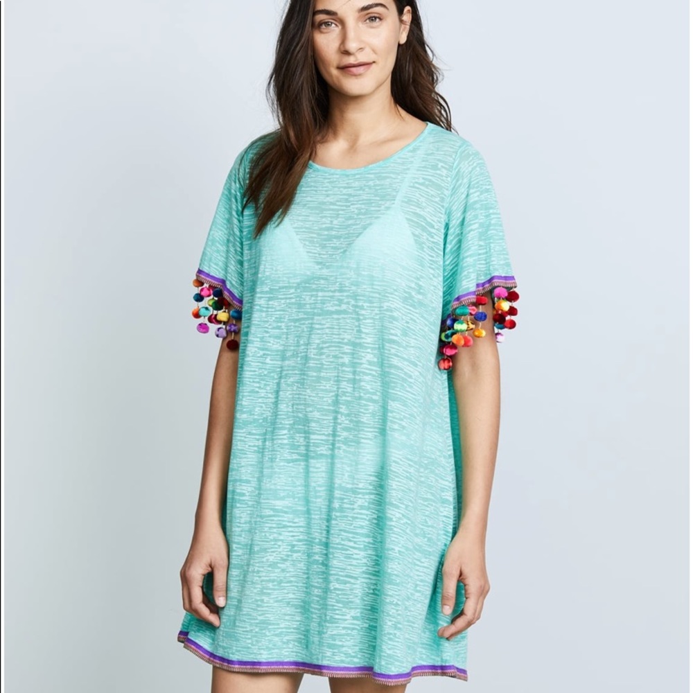 ✨NWT✨ Pitusa Pom Pom Sleeve Dress / Coverup